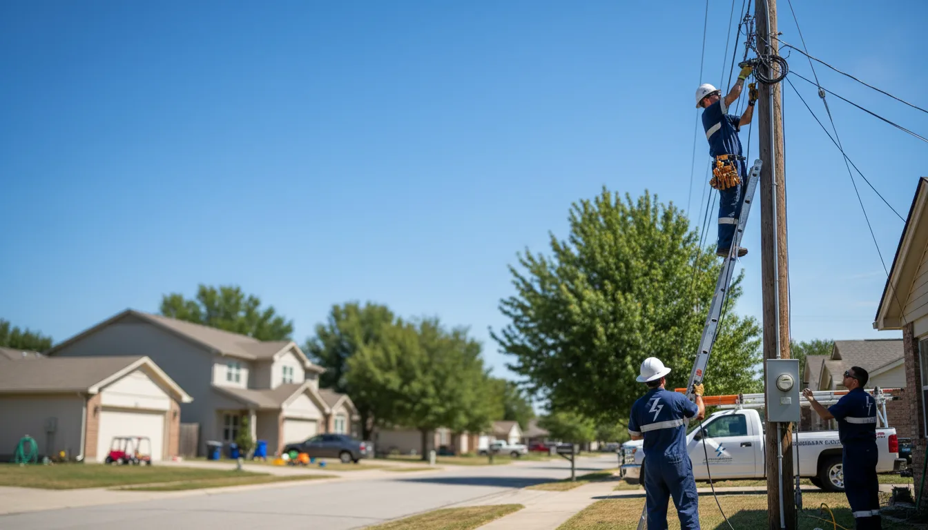 Residential electrician providing installation services in Tillar, AR